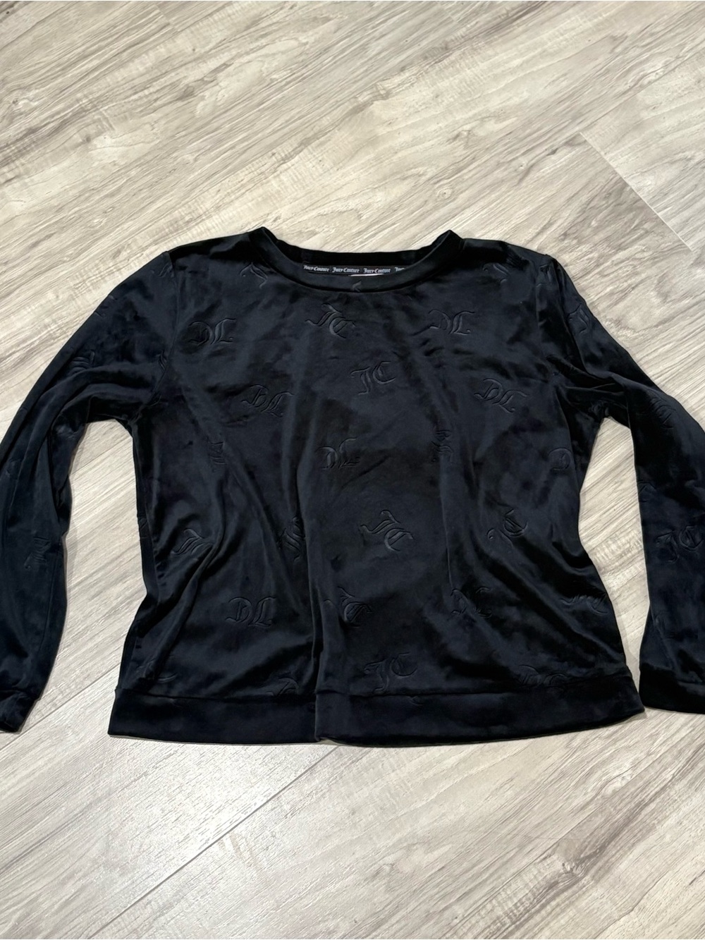 Juicy Couture Y2K Black Long-Sleeve Top L